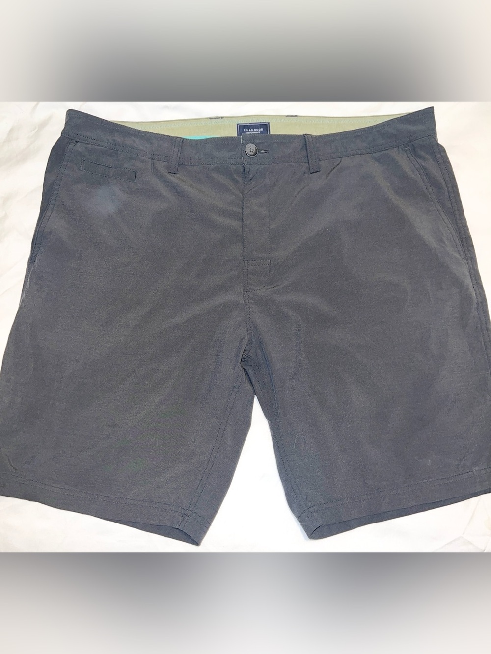 7 Diamonds Performance Black Casual Shorts